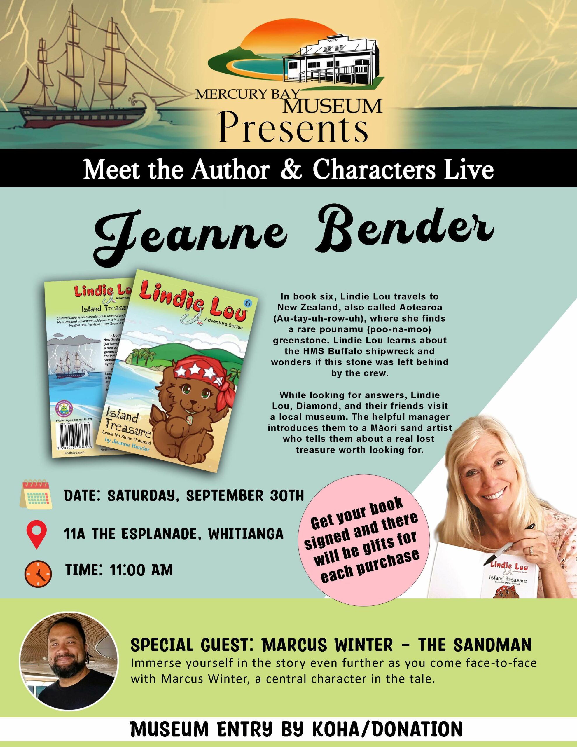 Meet the Author & Characters Live - Jeanne Bender & Marcus Winter