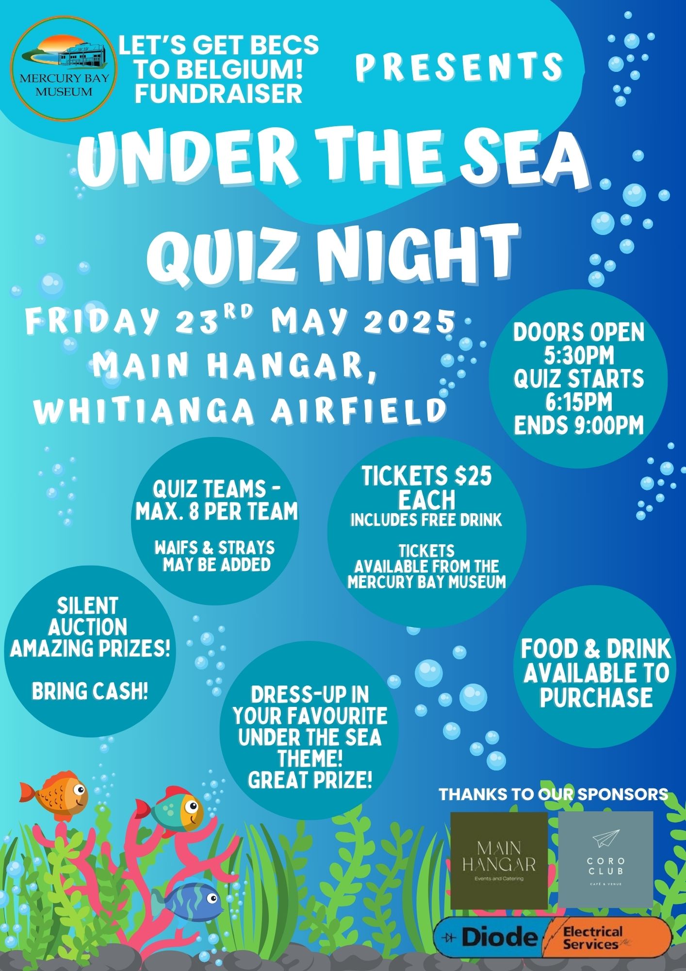 Under the Sea Quiz Flyer A4
